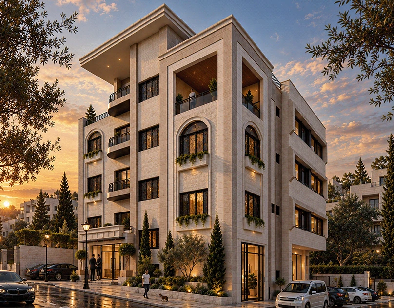 عمارة عبد الفتاح عرفات السكنية — من أعمال مكتب المستشار ماهر حنبلي